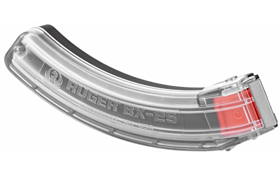 Ruger Magazine, BX-25, 22LR, 25Rd, Clear Sides, 10/22