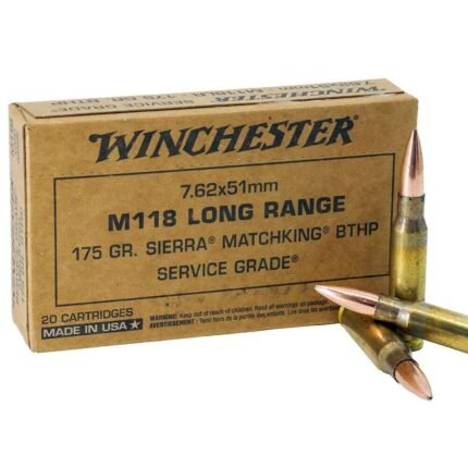 WINCHESTER M118 LONG RANGE 7.62X51 175GR BTHP - 20RD BOX